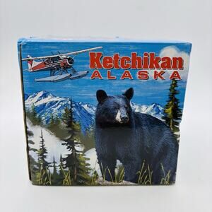 Ketchikan Alaska Travel Souvenir 12 oz Cup Bear Mountains Ceramic Coffee Mug NIB